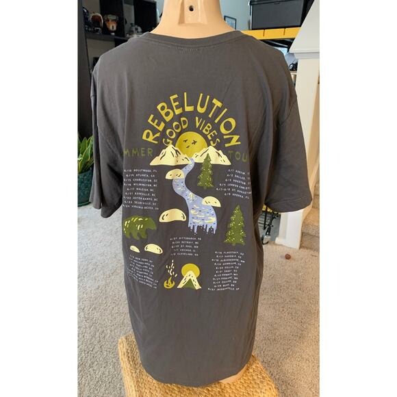 Rebelution "Good Vibes Summer Tour 2023" tour shirt sz L - Picture 3 of 4